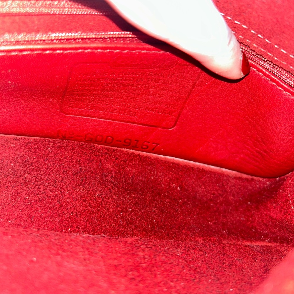 Vintage coach 9167 over counter camera bag crossbody red leather retro y2 legacy - Picture 13 of 14